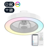 VENTILADOR DE TECHO TIPO BOX COLOR BLANCO 50CM WIFI