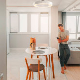 VENTILADOR DE TECHO TIPO BOX COLOR BLANCO 50CM WIFI