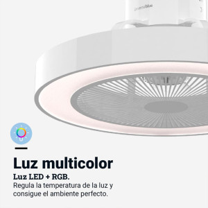 VENTILADOR DE TECHO TIPO BOX COLOR BLANCO 50CM WIFI