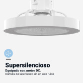 VENTILADOR DE TECHO TIPO BOX COLOR BLANCO 50CM WIFI