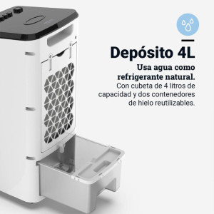 CLIMATIZADOR EVAPORATIVO. 4 LITROS. 270M3/H.MECÁNICO.