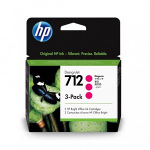 INK JET HP ORIG. 3ED78A  Nº712XL  MAGENTA PACK3