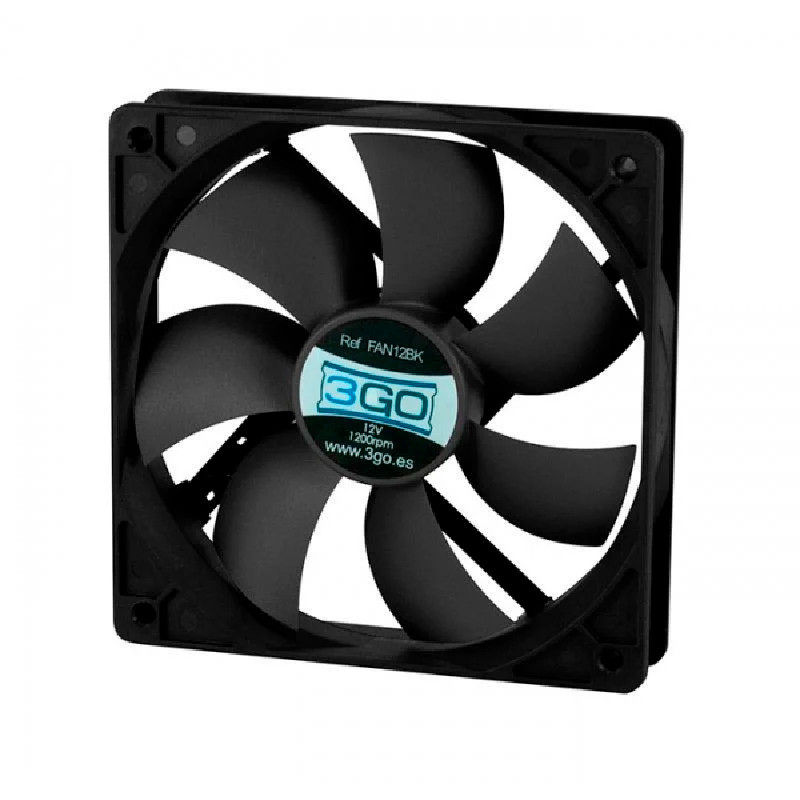 VENTILADOR 3GO FAN12 12CM  NEGRO*