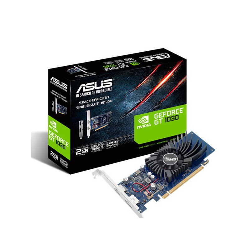 VGA ASUS GT1030 2GB  DDR5 HDMI/DISPLAYPORT PERFIL BAJO