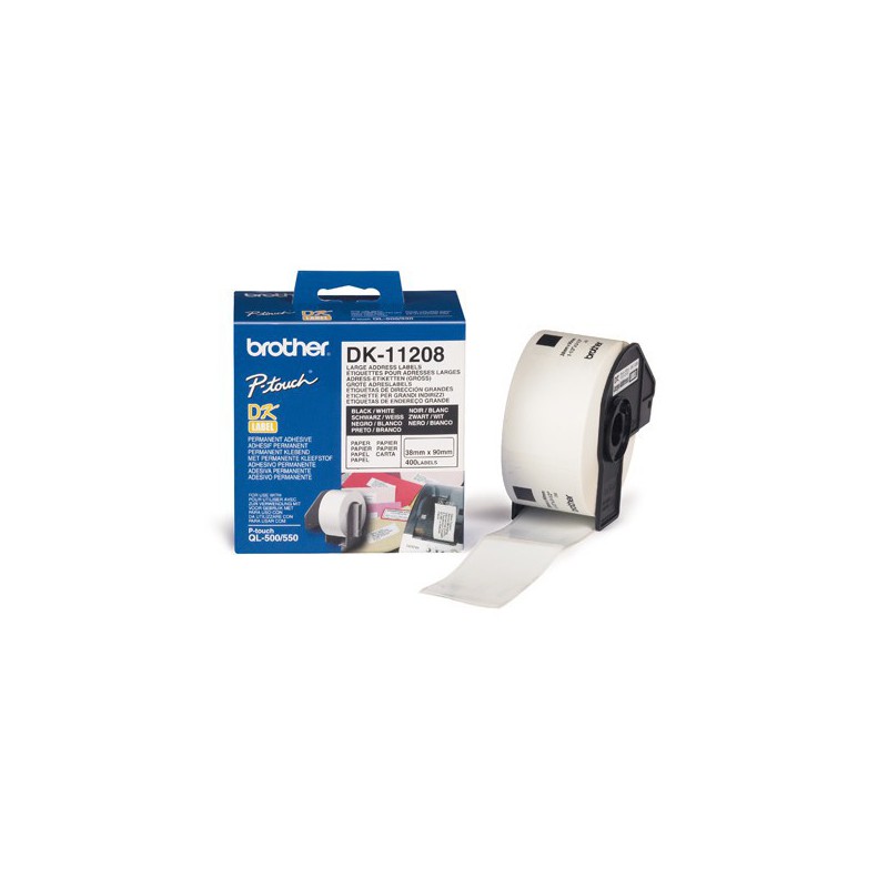 ETIQUETA BROTHER ORIG. 38 X 90 MM DK11208(400 ETIQ)