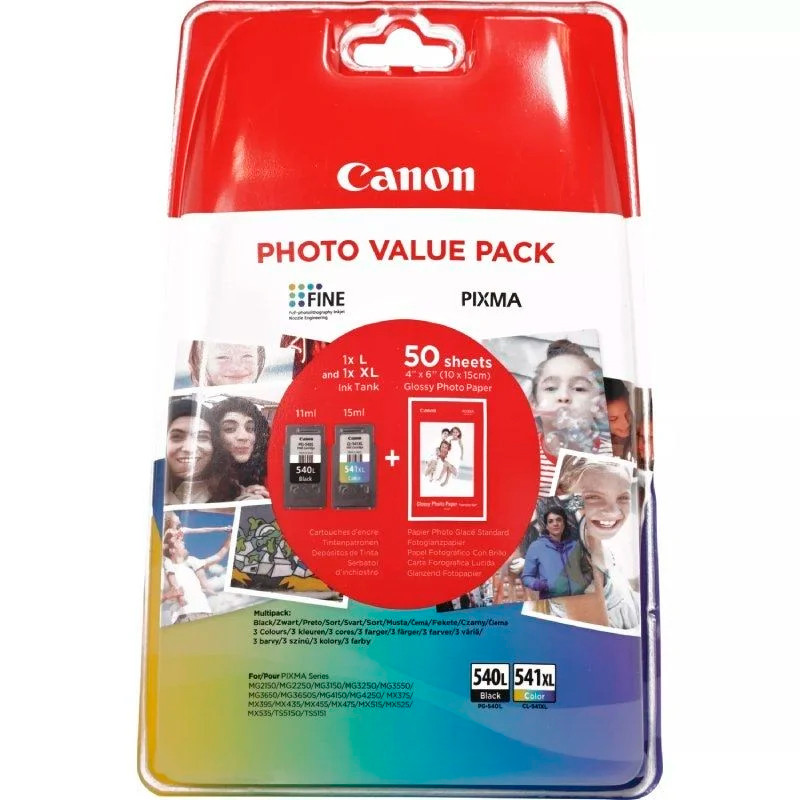 INK JET CANON ORIG.MULTIPACK PG-540L/CL-541XL+ 50 HOJ