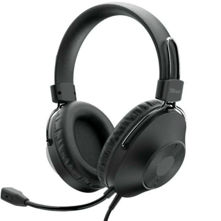 AURICULARES BLUETOOTH  TRUST HS-250 CON MICRÓFONO USB  NEGR