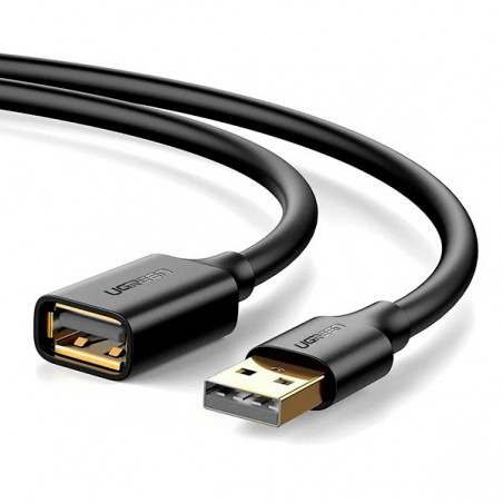 CABLE USB 2.0  MACHO A HEMBRA 2.0 M UGREEN NEGRO