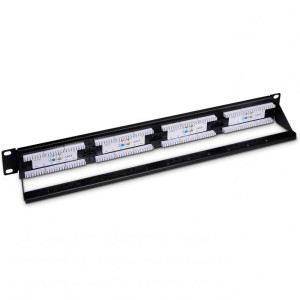 PATCH PANEL19" UTP CAT. 6 DUAL BLOCK 24P 1U