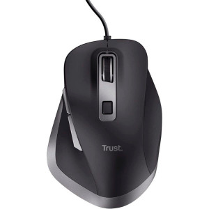 RATON TRUST ERGONOMICO FYDA ECO 5000 DPI NEGRO/PLA
