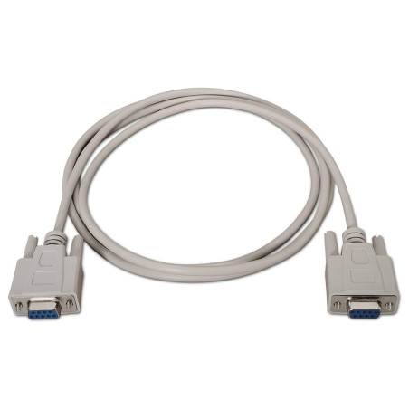 CABLE AISENS SERIE RS232 DB9 HEMBRA - DB9 HEMBRA 1.8M BEIG