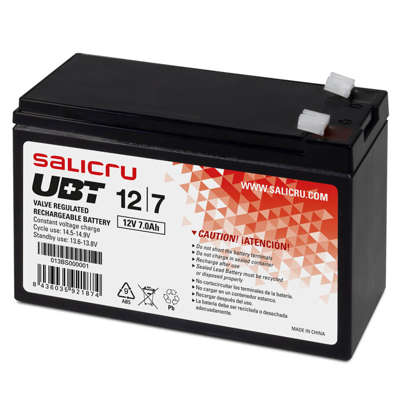 BATERIA SAI SALICRU 12V/7AH UBT 12/7 