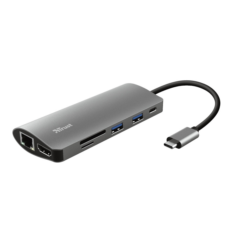 HUB USB 2.0 TIPO-C TRUST DALYX 2USB/1USB-C/1RJ45/1HDMI/MICRO