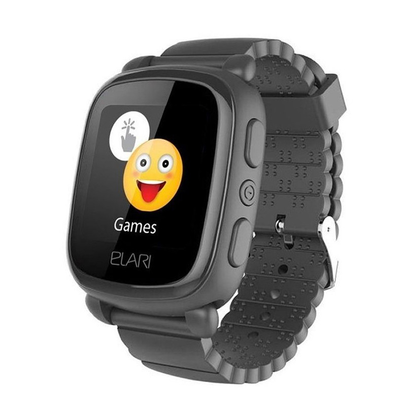 RELOJ INTELIGENTE LOCALIZADOR NIÑOS NEGRO ELARI KIDPHONE