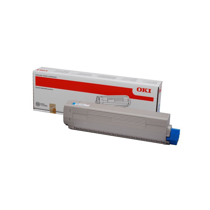 TONER OKI ORIG.C822 CYAN 7.300 PAG.