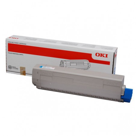 TONER OKI ORIG.C822 CYAN 7.300 PAG.
