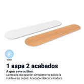 VENTILADOR TECHO MECÁNICO BASE BLANCA Y 5 ASPAS 105 CM. 50W