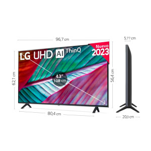 TV LG 43" UHD ULTRA HD 4K/ SMART TV/ WIFI 43UR78006LK  
