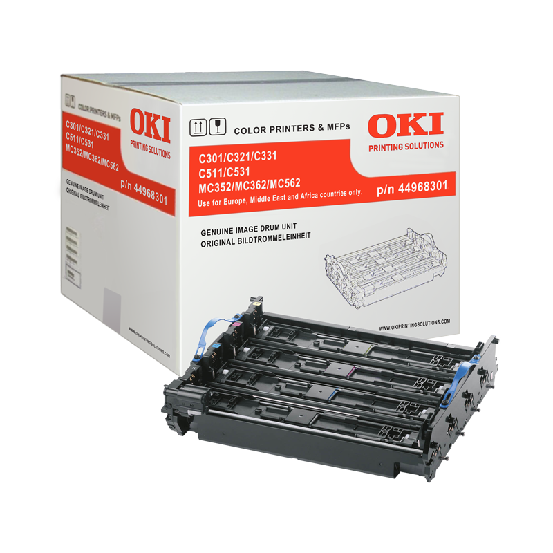 DRUM OKI ORIG. C301/321/C531 BK/C/M/Y 44968301