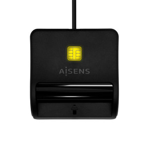 LECTOR DE DNI USB TIPO-C AISENS NEGRO ASCR-SN03C-BK
