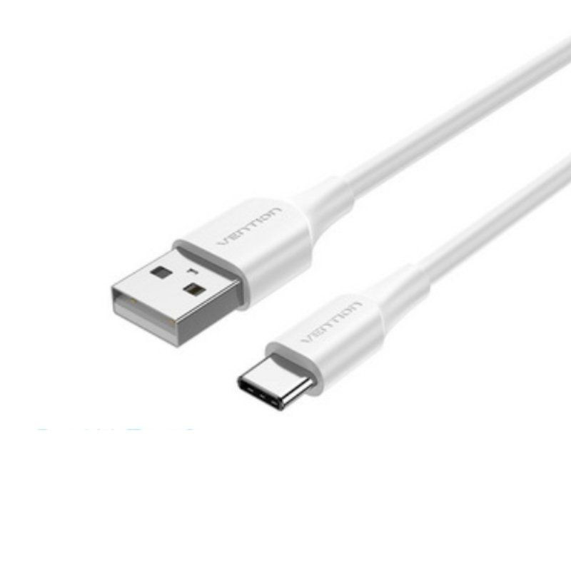 CABLE USB 2.0 MACHO A USB TIPO-C MACHO 1 MTR. BLANCO