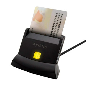 LECTOR DE DNI USB TIPO-C AISENS NEGRO ASCR-SN04CSD-BK