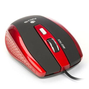 RATON NGS TICKRED USB NEGRO/ROJO