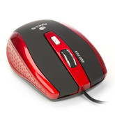 RATON NGS TICKRED USB NEGRO/ROJO