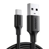 CABLE UGREEN  USB 2.0 TIPO C - 3 METROS  NEGRO