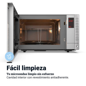 MICROONDAS 25 LITROS. GRILL. CONTROL DIGITAL. INOX