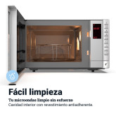 MICROONDAS 23 LITROS. GRILL. CONTROL DIGITAL. INOX