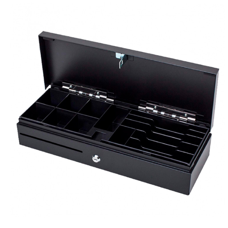 CAJON MONEDAS MUSTEK 46X17 HS-FLIPTOP RJ12 NEGRO