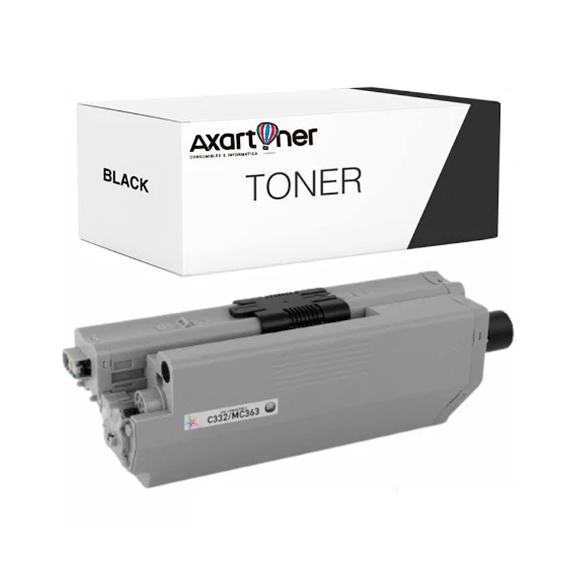 TONER COMP. OKI C332DN/MC363 NEGRO 