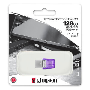 PENDRIVE KINGSTON  128GB OTG USB A3.2 / TIPO C