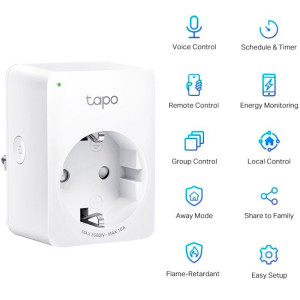 SMART PLUG TP-LINK WIFI 2.4GHZ TAPO P110(1-PACK) ALEXA 