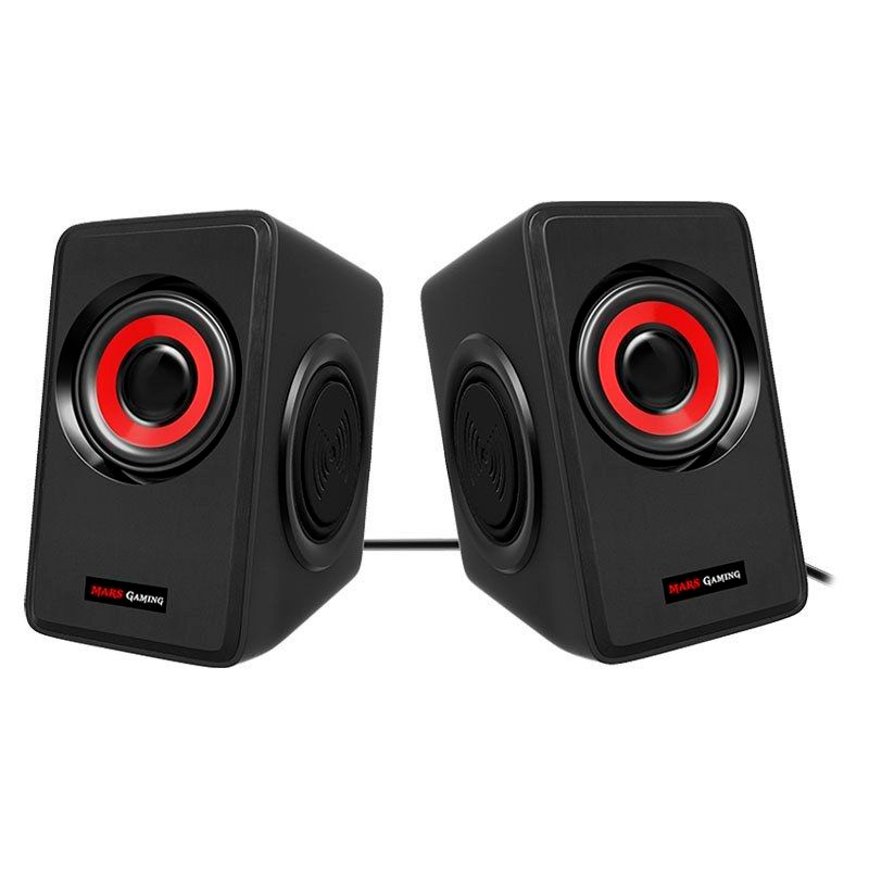 ALTAVOCES MARS GAMING MS1 10W 2.0 ROJOS 
