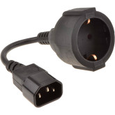 CABLE EXTENS.ALIMENTACION CRADIA EXTERNO C14 A SHUKO 0.20 CM