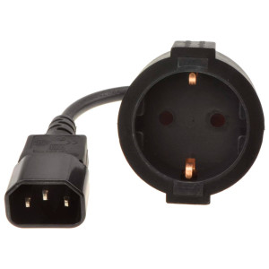 CABLE EXTENS.ALIMENTACION CRADIA EXTERNO C14 A SHUKO 0.20 CM