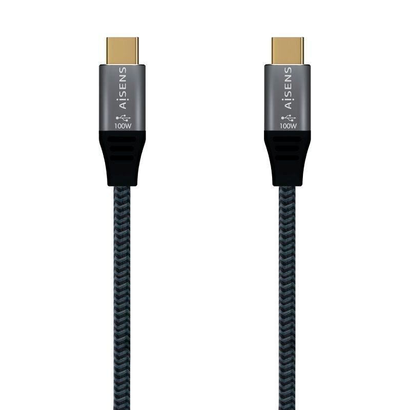 CABLE AISENS USB 3.1 TIPO-C MACHO A USB TIPO-C MACHO 1M GRIS