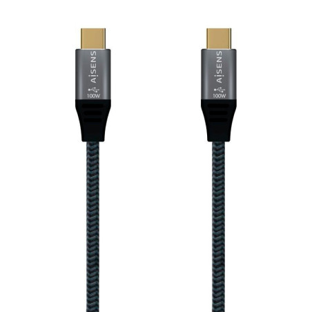 CABLE AISENS USB 3.1 TIPO-C MACHO A USB TIPO-C MACHO 1M GRIS