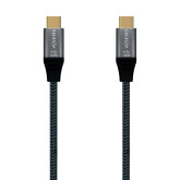 CABLE AISENS USB 3.1 TIPO-C MACHO A USB TIPO-C MACHO 1M GRIS