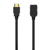 CABLE AISENS ALARGADOR HDMI MACHO HDMI HEMBRA  5M NEGRO