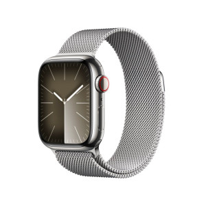 SMARTWATCH APPLE SERIES 9 GPS CELL 41MM ACERO PLATA/MILANESA
