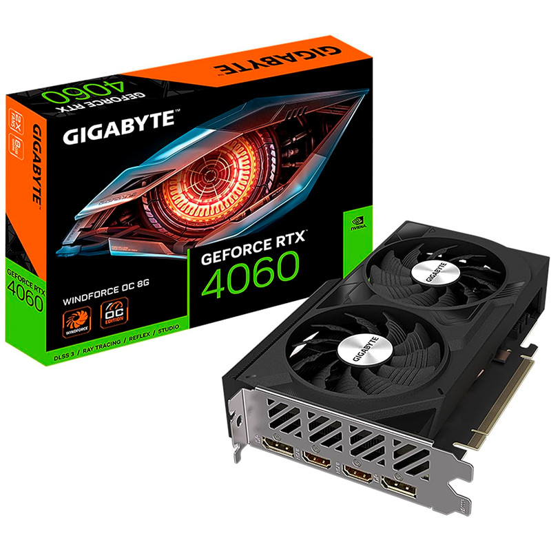 VGA GIGABYTE GEFORCE RTX 4060 WINDFORCE OC 8GB GDDR6