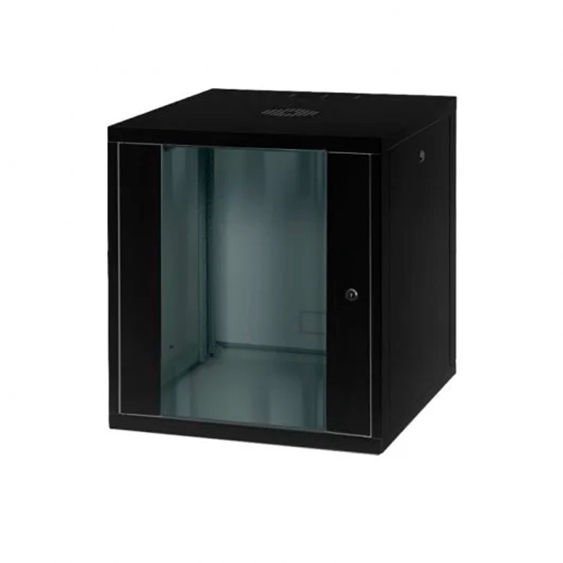 ARMARIO MURAL 19" PHASAK 12U PHO 3112 600X600 PTA.CRIS.NEGR