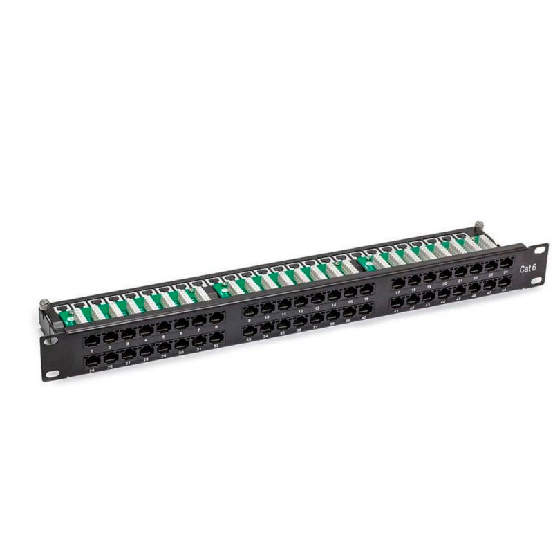 PATCH PANEL 19" PHASAK CAT.6 UTP LSA + 48P. 1U/ PU 4812
