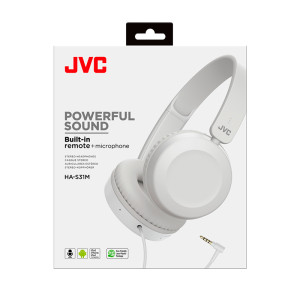 AURICULAR JVC HA-S31M MICRÓFONO CABLE JACK 3.5MM BLANCO