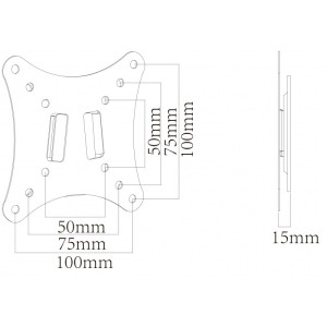 SOPORTE APPROX PARED FIJO TV APPST00 10"-25"