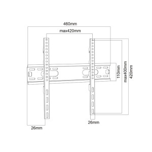 SOPORTE APPROX PARED FIJO TV APPST10 26"-55"