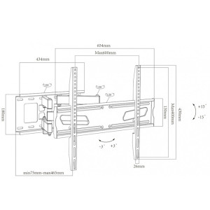 SOPORTE APPROX PARED EXTENSIBLE TV APPST15XD 32"-70"